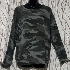 Buffalo David Bitton Camouflage Crew Neck Sweater